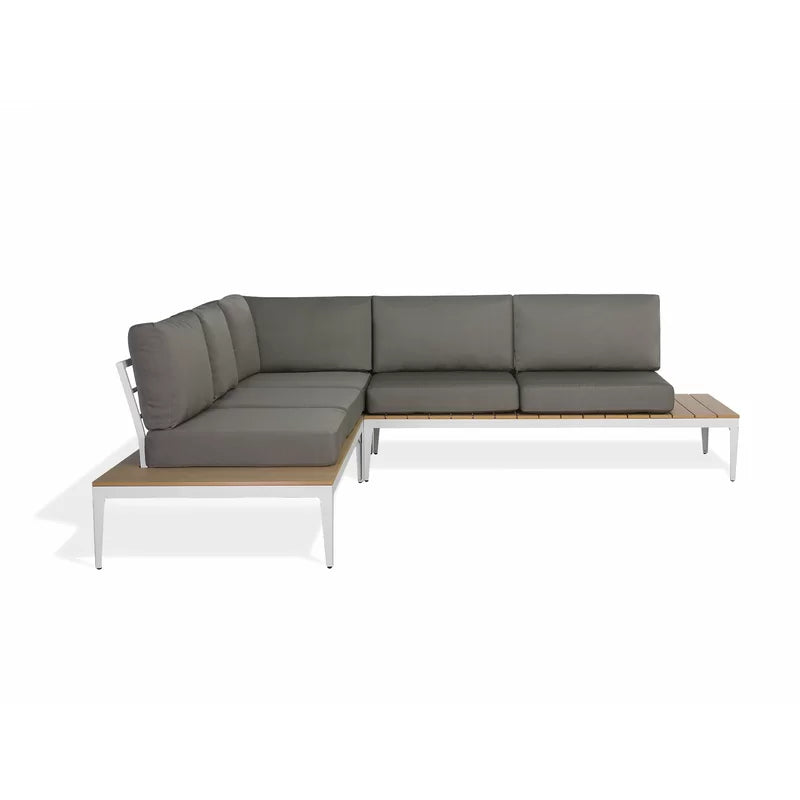 Kirch Wicker 5-osobowy ogrodowy Lounge zestaw z Cushions