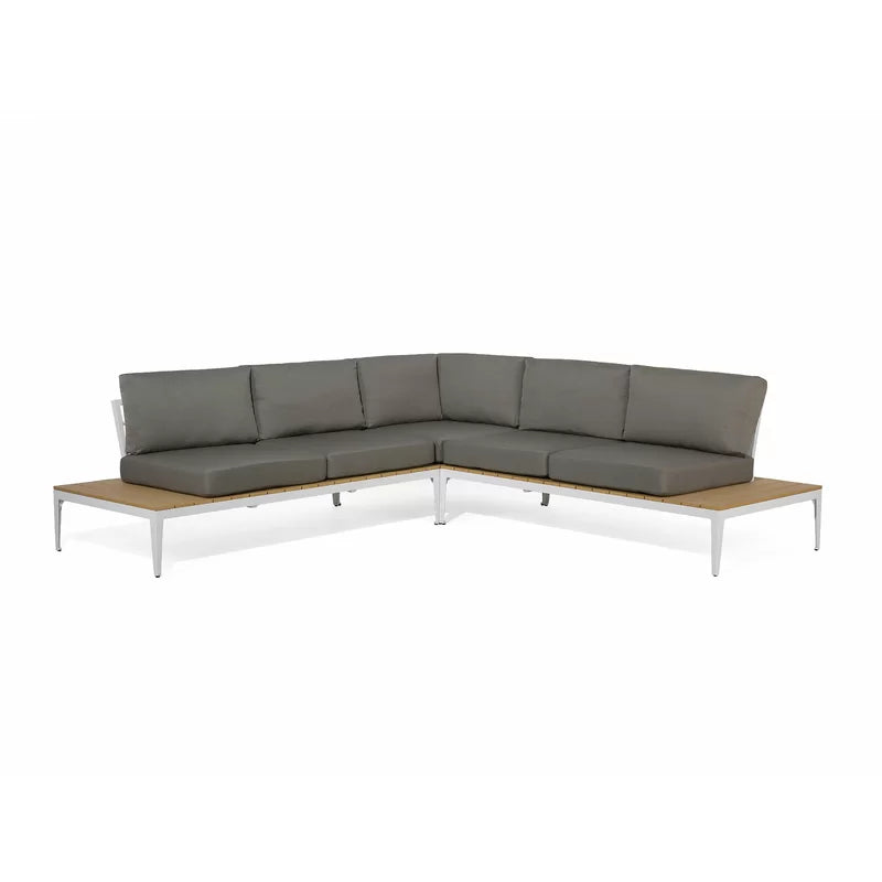 Kirch Wicker 5-osobowy ogrodowy Lounge zestaw z Cushions