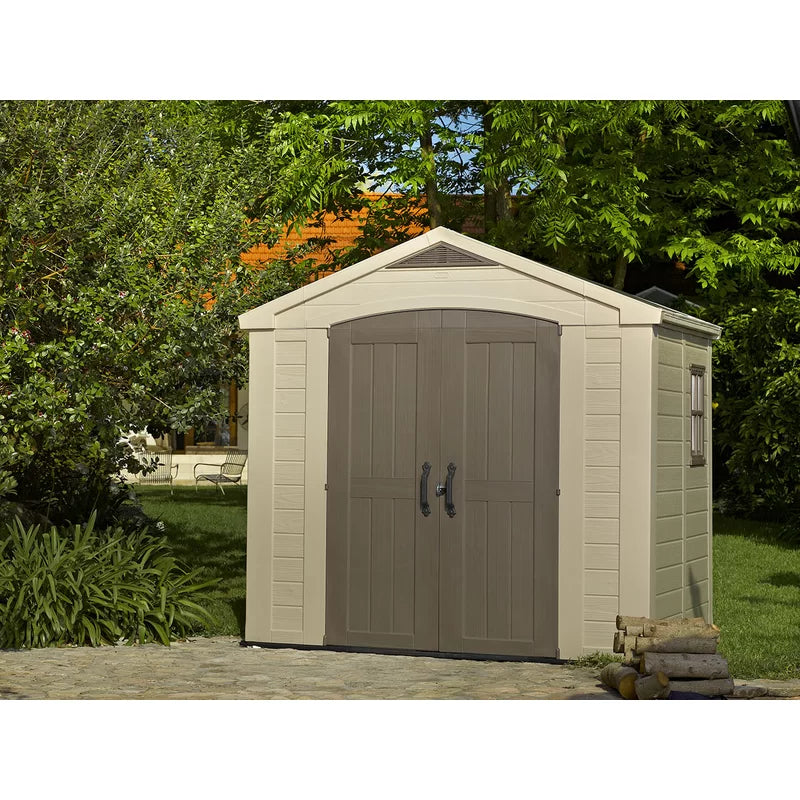 1787720921_bDsN0G2Z Szopa magazynowa, Factor 8 X 6 ft. Durable Resin zewnętrzny z podłoga i podwójny Doors do ogrodowy