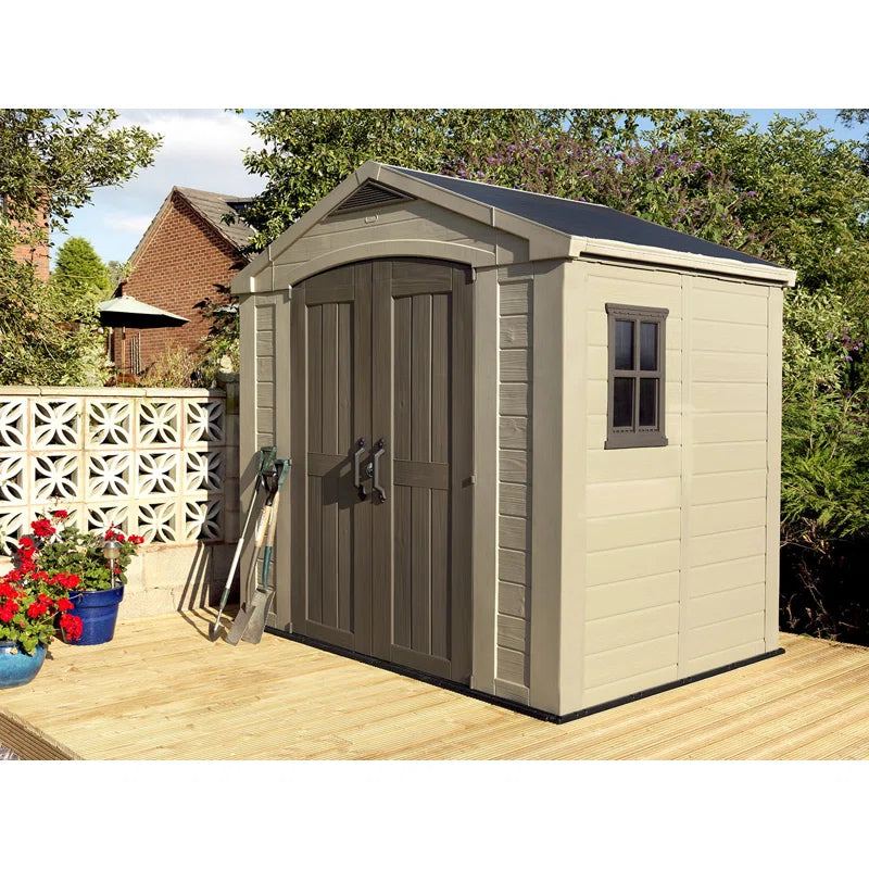 1787720930_8BI6J6jI Szopa magazynowa, Factor 8 X 6 ft. Durable Resin zewnętrzny z podłoga i podwójny Doors do ogrodowy