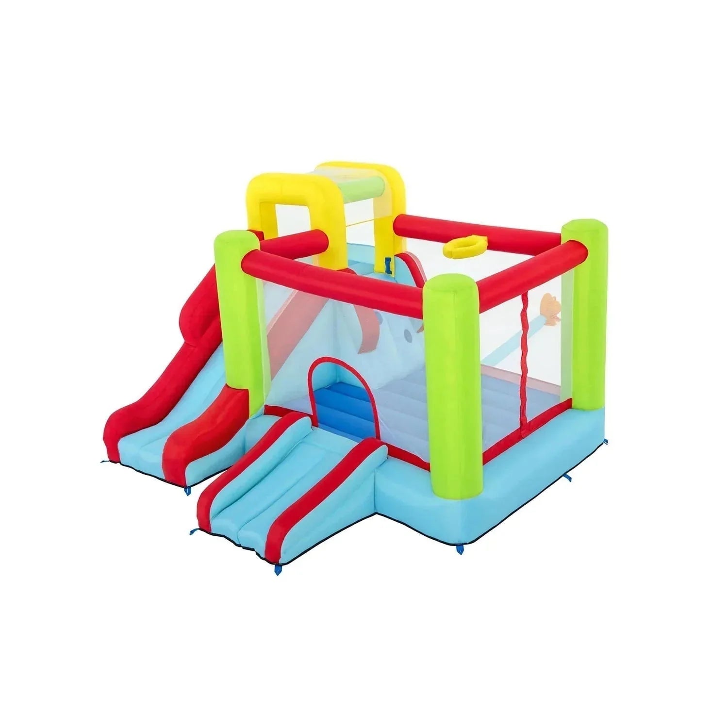 1787735460_uwb1e5gn W i Over Wonder Hoops 10' Inflatable Bounce domek Park z Basketball i zjezdzalnia. 126