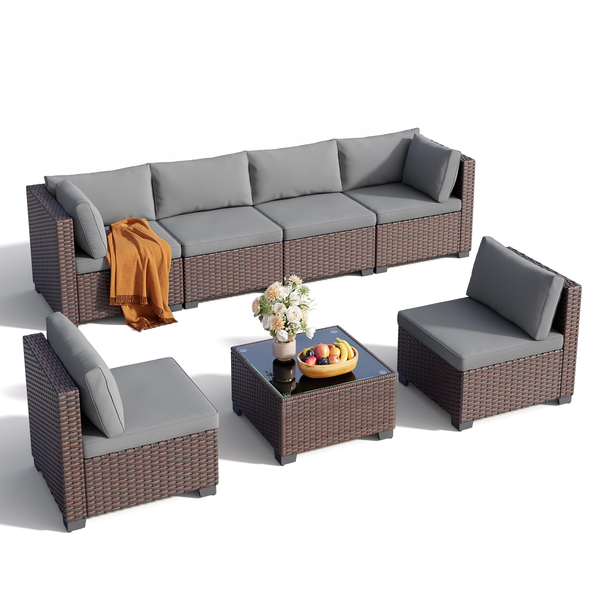 1787736921_agxLVV6b Sofa, 7 elementow zewnętrzny tarasowy Wicker, zestaw z Cushions
