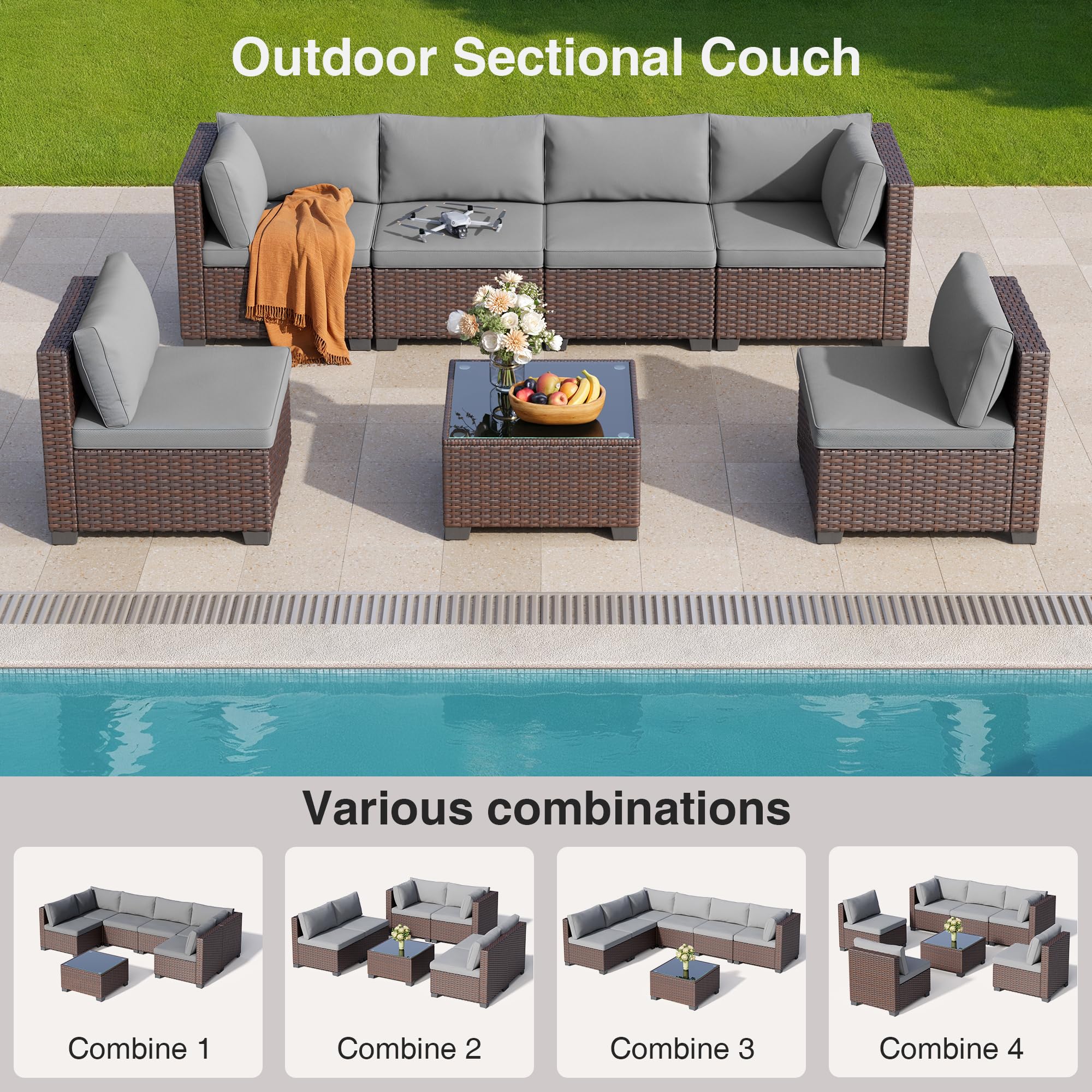 1787736929_2j8ELNku Sofa, 7 elementow zewnętrzny tarasowy Wicker, zestaw z Cushions