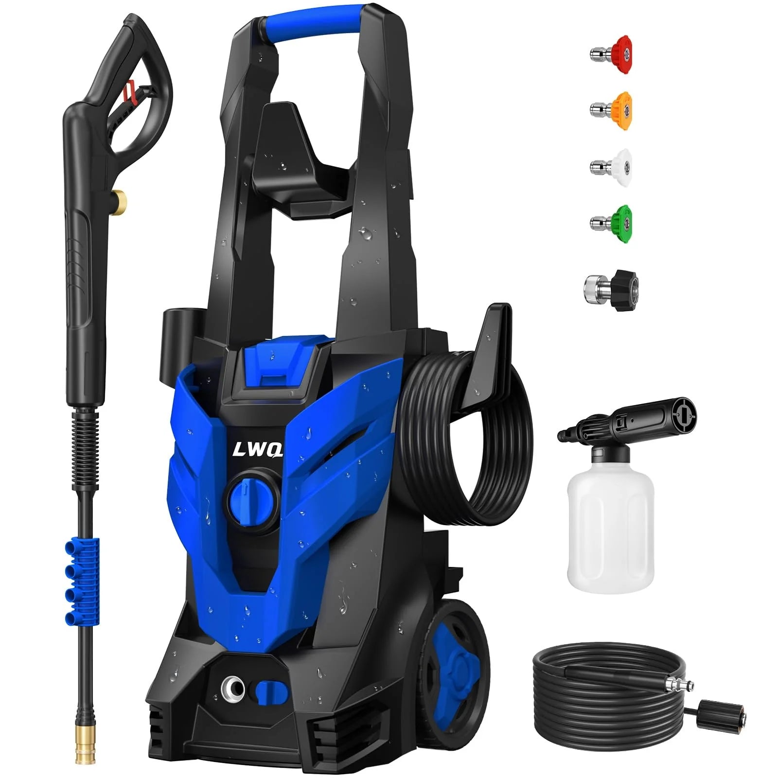 Myjka ciśnieniowa z moc myjka z 4 Nozzles i Foam Cannon