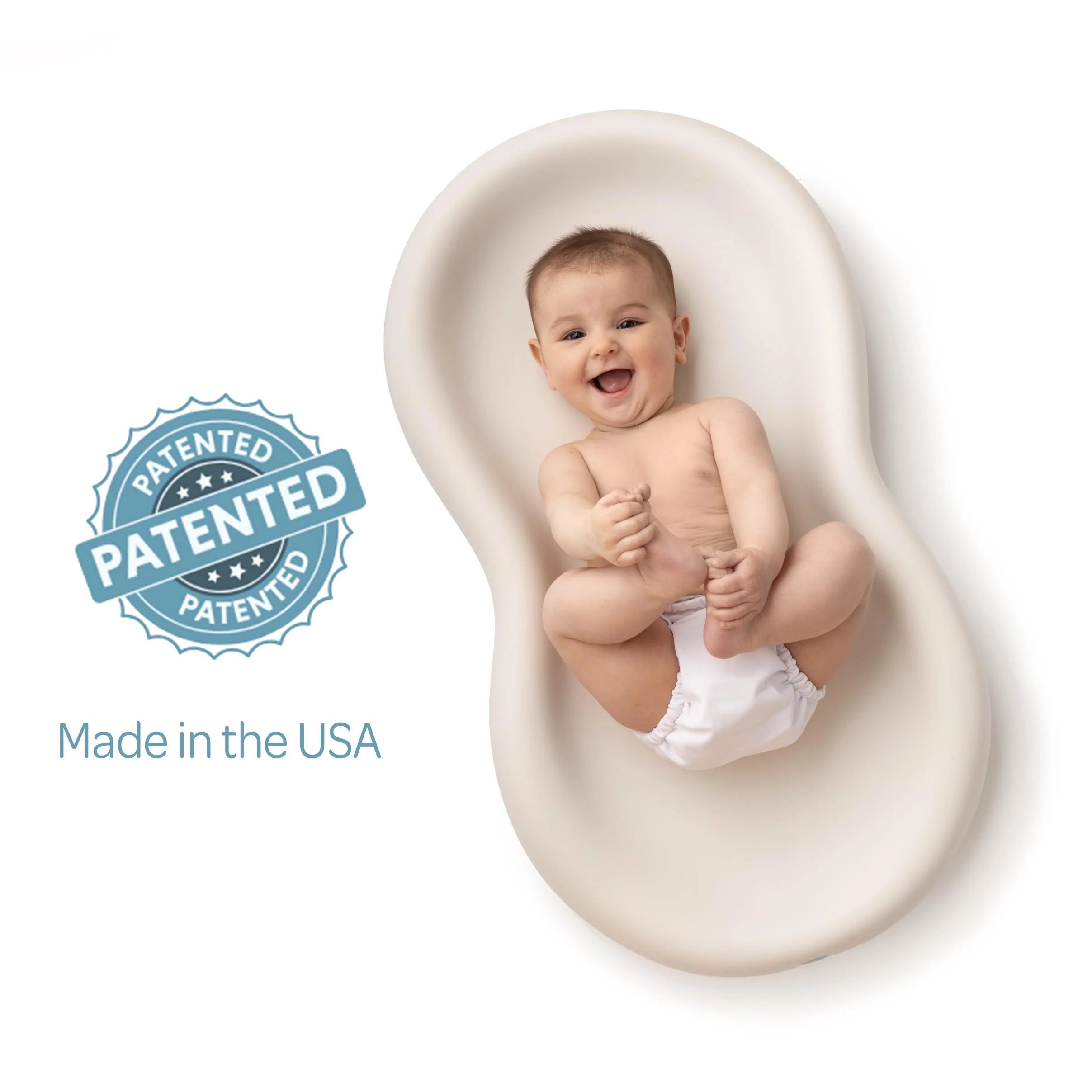 Peanut Changer dziecięcy Vanilla z Easy-clean Diaper podkładka