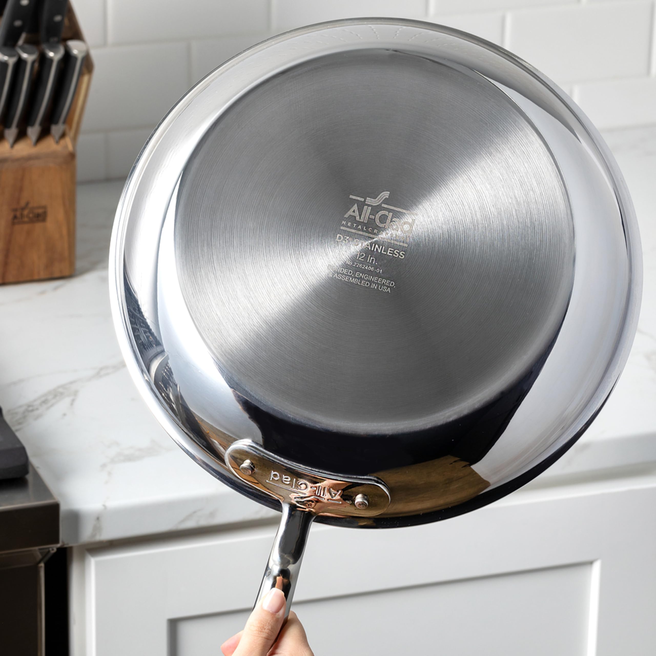 D3 stal nierdzewna 3 kwarta Sauce Pan z Lid