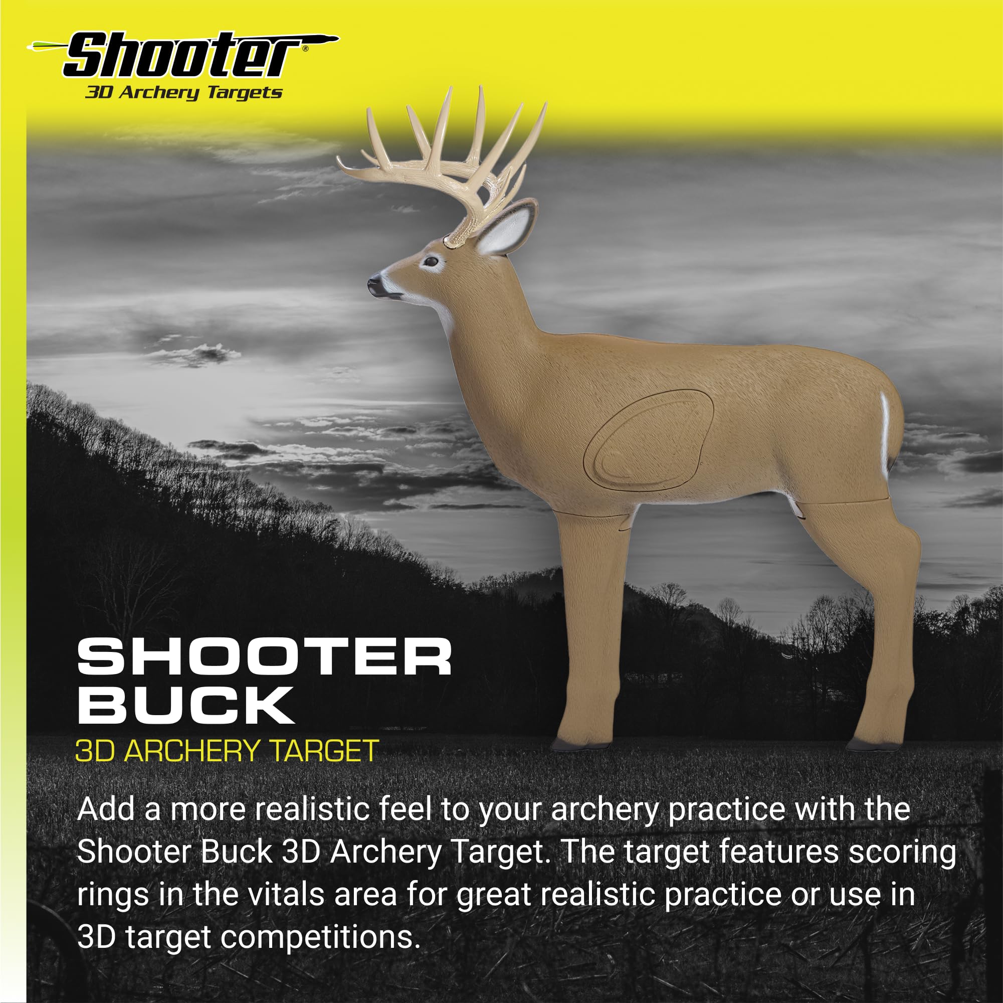 Buck 3D Archery Target z Weather-resistant, Durable Foam