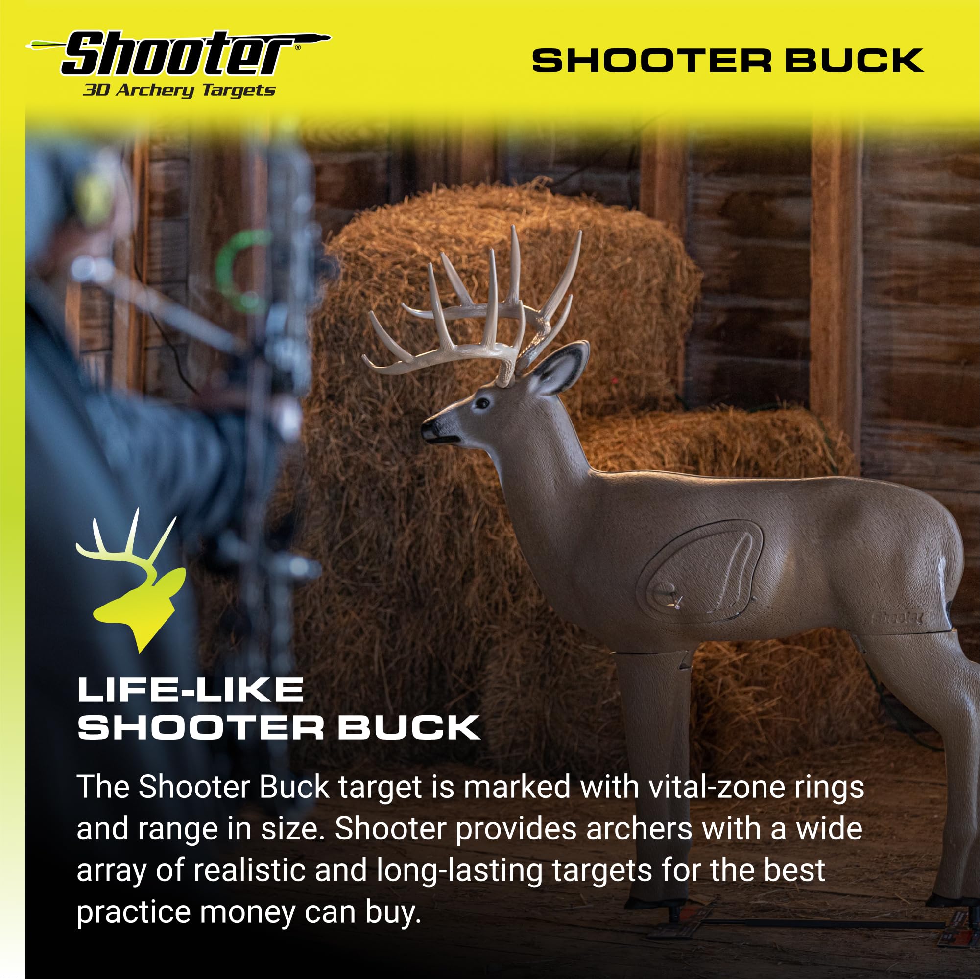 Buck 3D Archery Target z Weather-resistant, Durable Foam