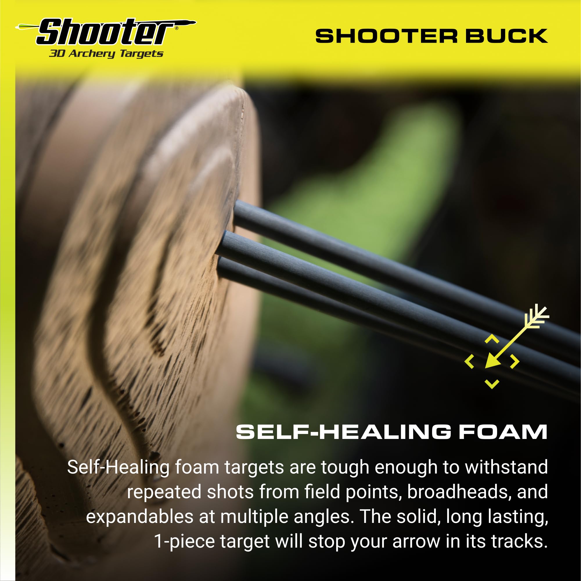 Buck 3D Archery Target z Weather-resistant, Durable Foam
