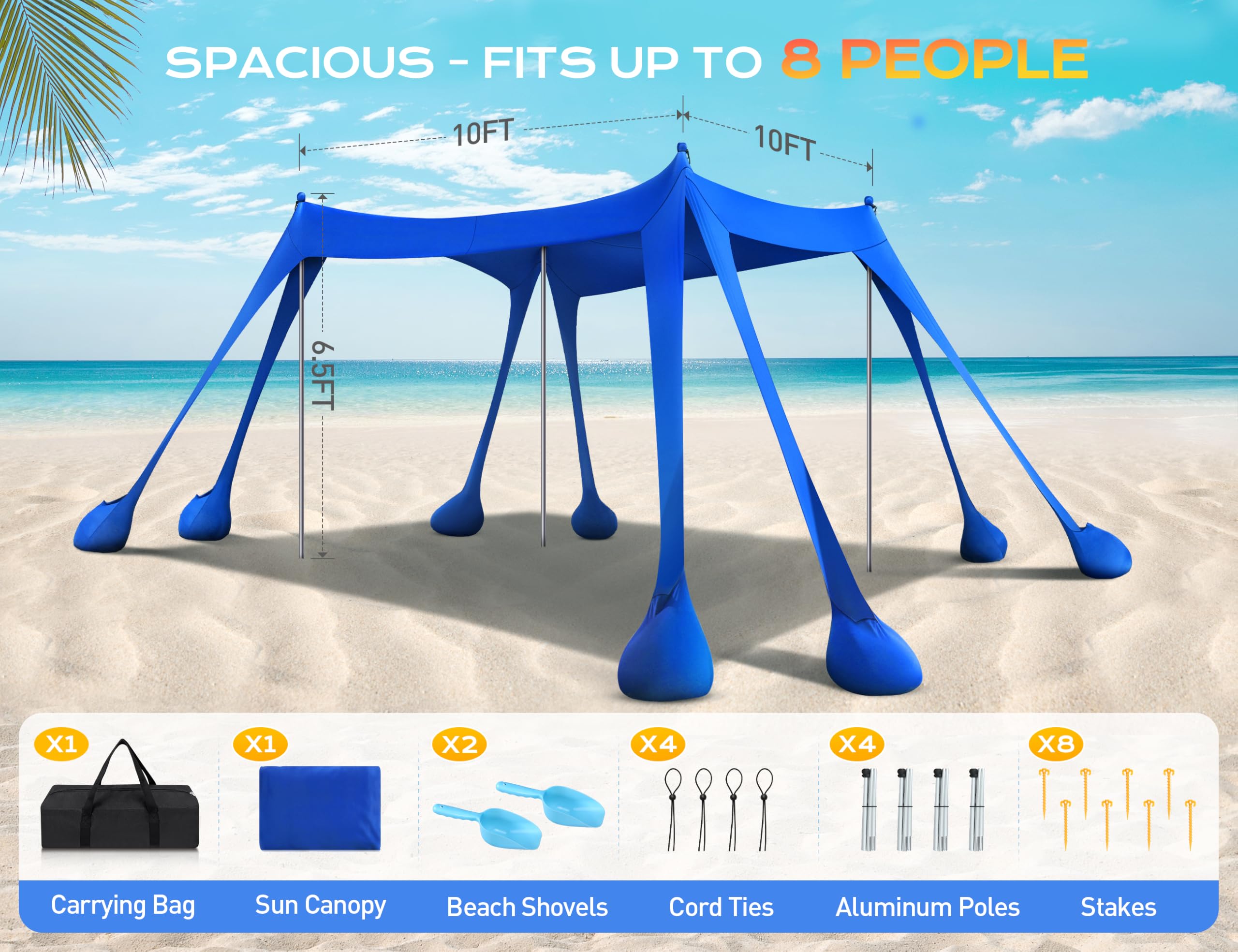 1787747714_axIE2Nrx Zadaszenie, plazowy namiot 10 X 10ft UPF50+ UV Protection