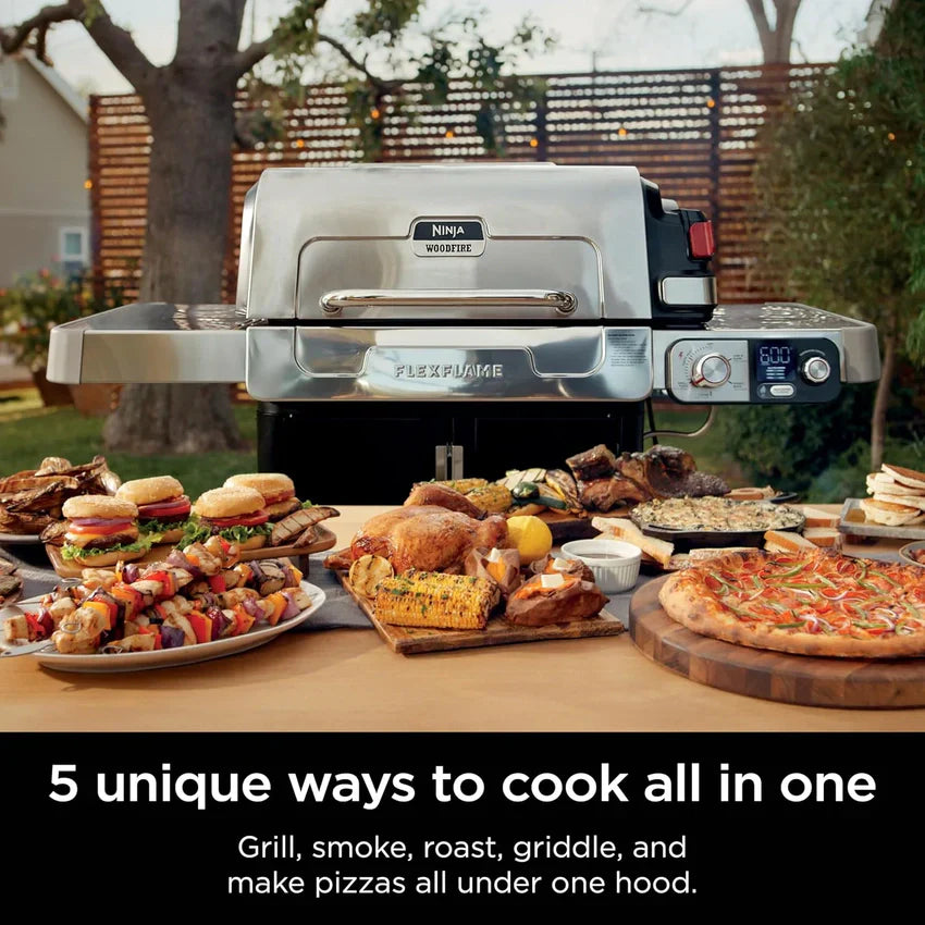 1787748686_gYvG1dSH FlexFlame, Featuring Grill and Smoker, Electric and Propane Grill, Roaster, BBQ Grill, 5-in-1 Cooking System, 3 Burner, Digital Control, Outdoor