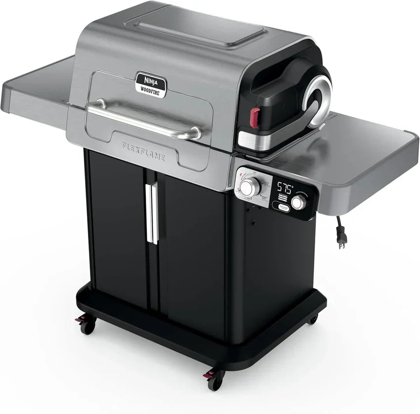 1787748750_uvnO2vXQ FlexFlame, Featuring Grill and Smoker, Electric and Propane Grill, Roaster, BBQ Grill, 5-in-1 Cooking System, 3 Burner, Digital Control, Outdoor