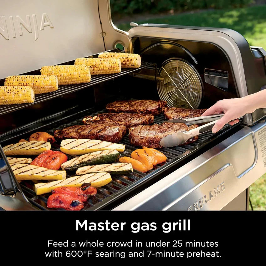 1787748766_9e1l4vUo FlexFlame, Featuring Grill and Smoker, Electric and Propane Grill, Roaster, BBQ Grill, 5-in-1 Cooking System, 3 Burner, Digital Control, Outdoor