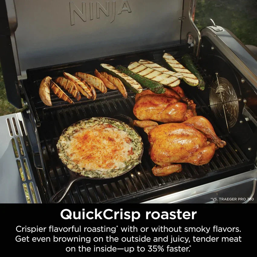 1787748797_gaBtk32Q FlexFlame, Featuring Grill and Smoker, Electric and Propane Grill, Roaster, BBQ Grill, 5-in-1 Cooking System, 3 Burner, Digital Control, Outdoor