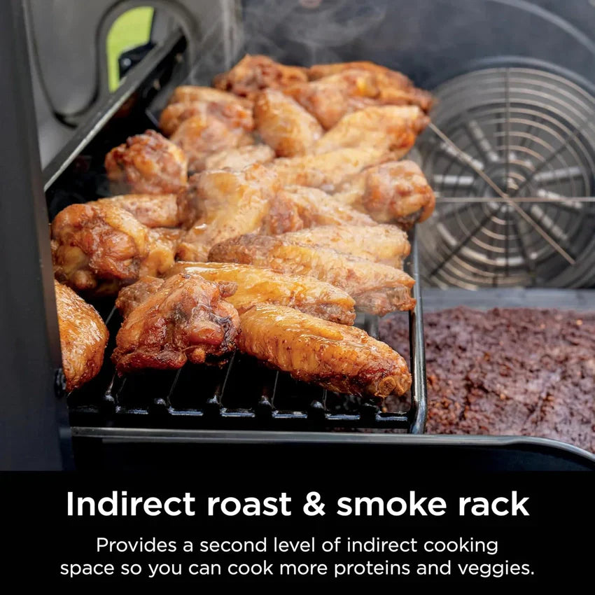1787748812_ht8KDgep FlexFlame, Featuring Grill and Smoker, Electric and Propane Grill, Roaster, BBQ Grill, 5-in-1 Cooking System, 3 Burner, Digital Control, Outdoor