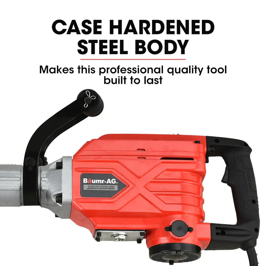 2300W Pro-grade elektryczny Demolition Jackhammer z 3 Bonus Chisels, Carry etui