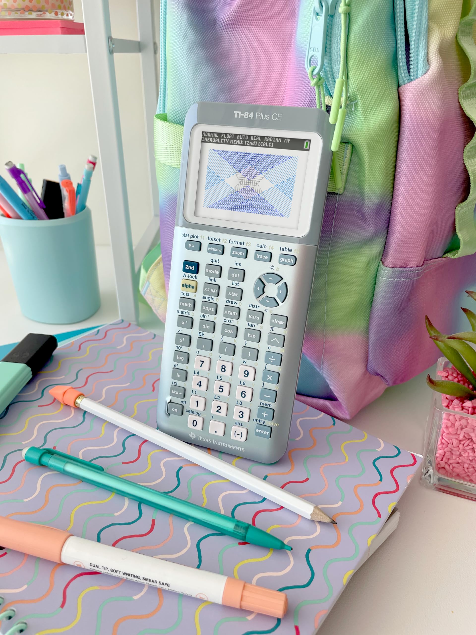 TI-84 Plus Ce Graphing Calculator, Fractal Frost