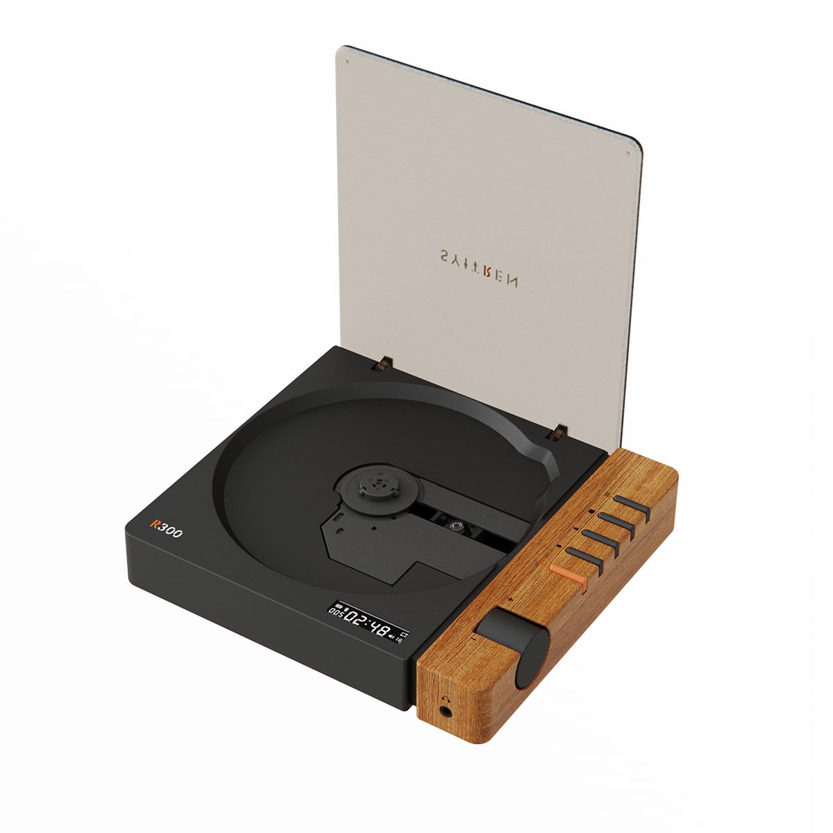 1787755141_bcpGXWKm Cd Player, R300 Retro Bluetooth, przenośny brązowy