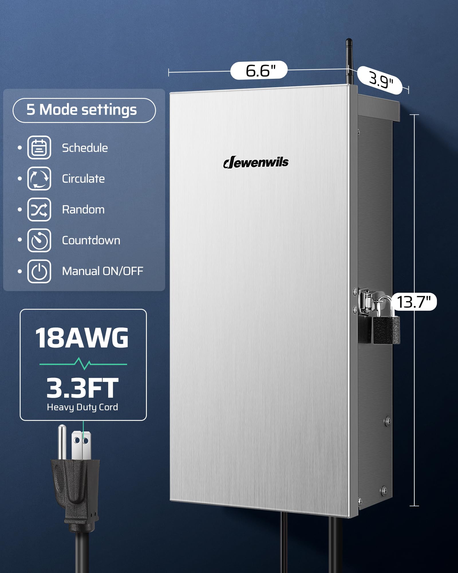 300W Wi-Fi niski Voltage Landscape Lighting Transformer