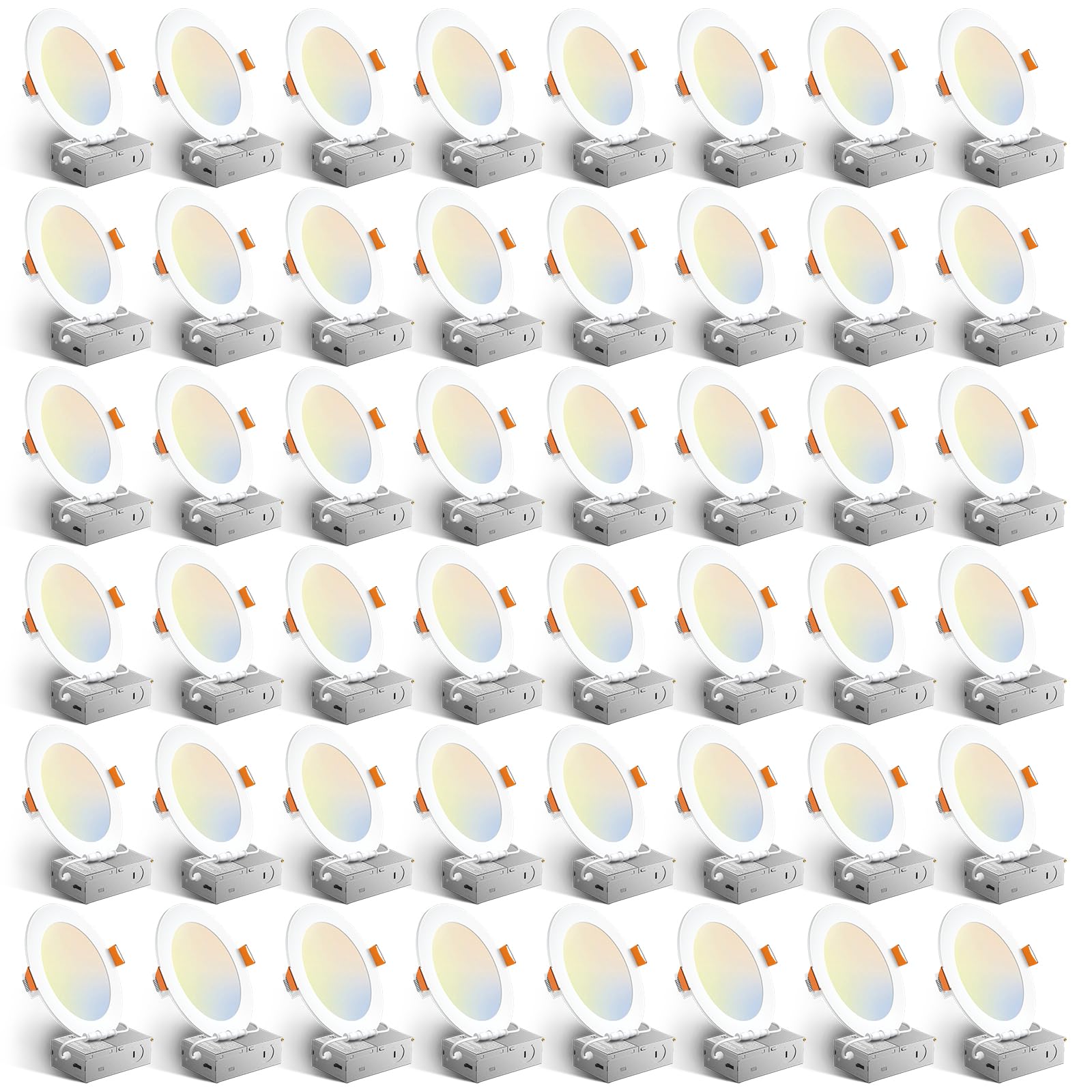 48 pakiet 6-cali Ultra-thin Dimmable LED Recessed lampy