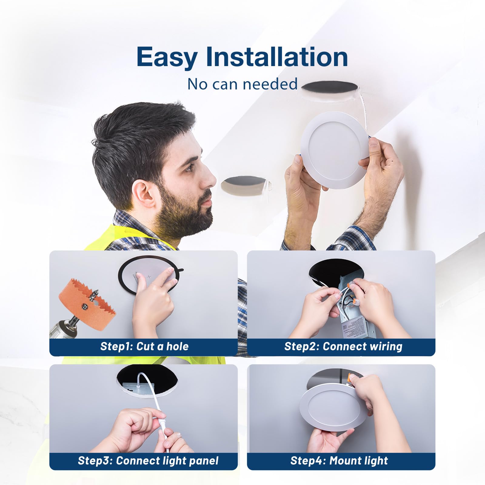 1787769742_xtJKsIgP 48 pakiet 6-cali Ultra-thin Dimmable LED Recessed lampy