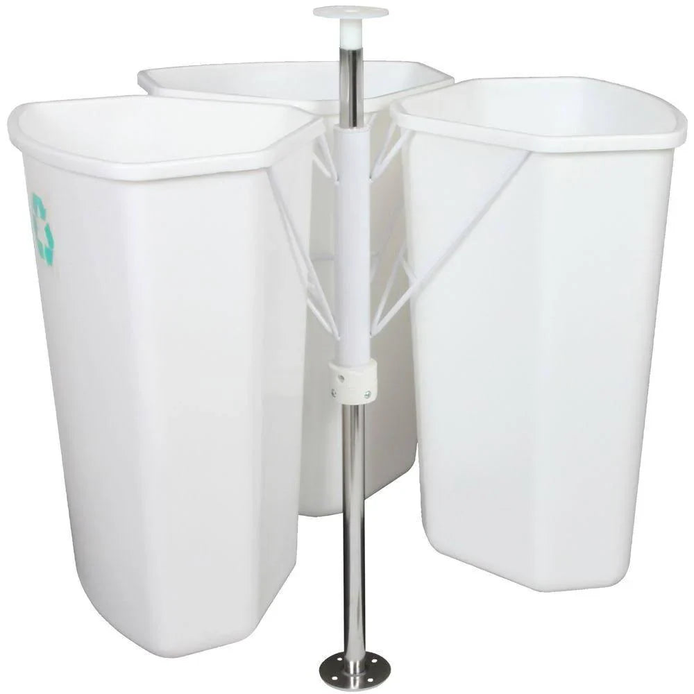 Trash puszka, 28.5 w. X 27.625 w. X 27.625 w. w szafka Corner, biały