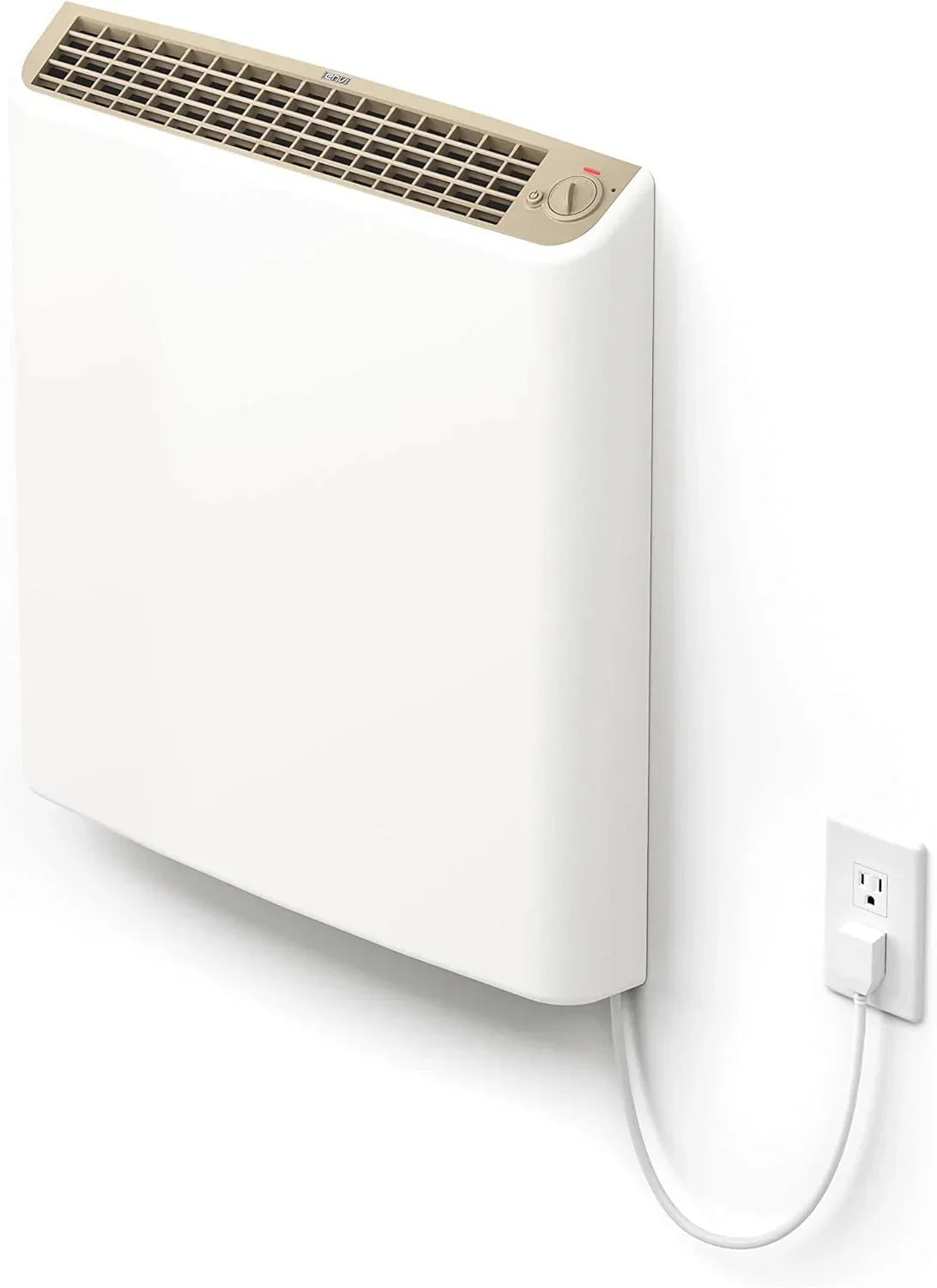Plug-in Electric Panel Wall Heaters for Large Rooms, Featuring 1000 Watts, 24/7 Heating W/safety Sensor Protection, Patented Quiet Fan-less Design