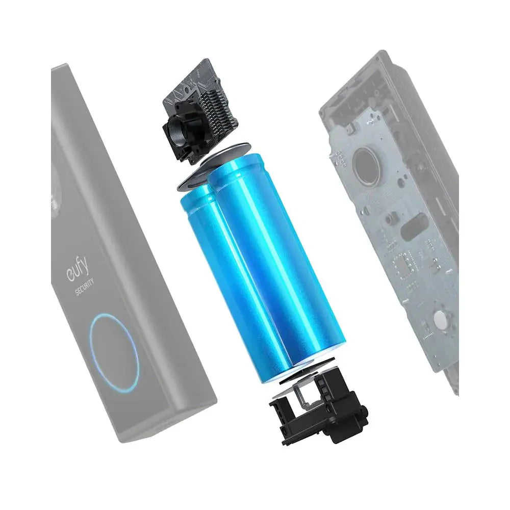 1b09d2a85eb8f2a83968194fab70e09e7c99c95415f520b30518a7e94349e6ef 2K Wi-Fi bezprzewodowy smart Video kamera wideodomofon z Chime czarny