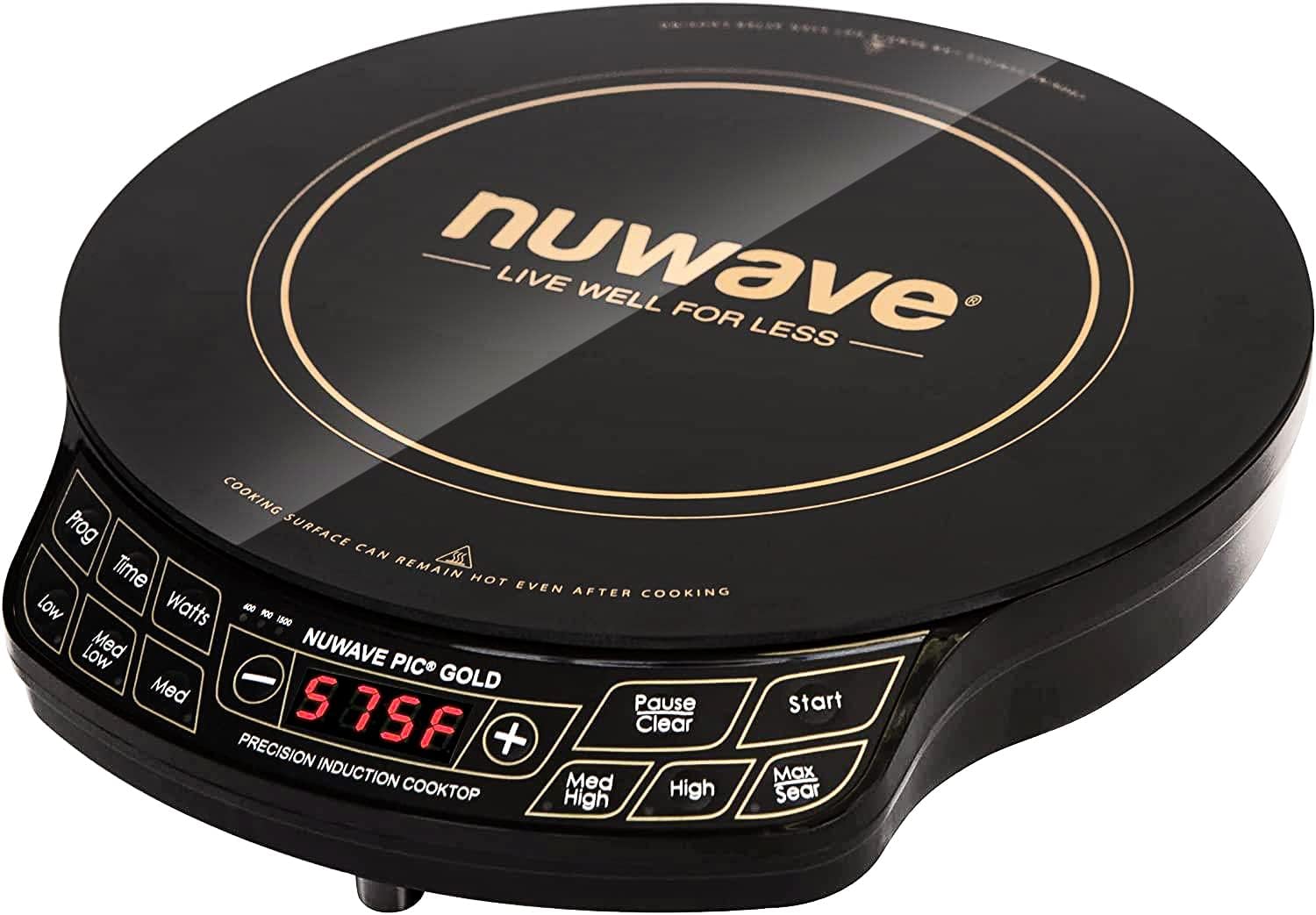 Złoty Precision Induction Cooktop z Powerful z duży 8 Heating Coil