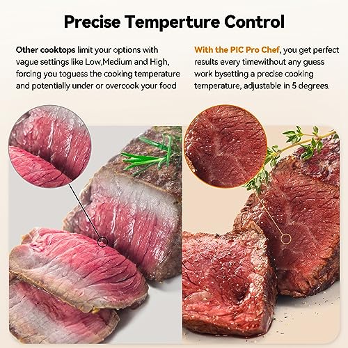 Złoty Precision Induction Cooktop z Powerful z duży 8 Heating Coil
