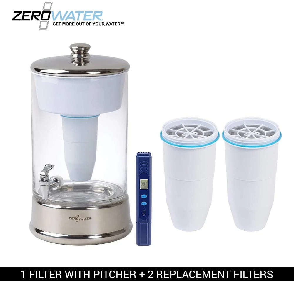 29ef90df9838fc1bb6e6ced0fd254802eaaae96d6d0fedb3090321bc09335f48 Dispenser, 40 kubek Ready-pour szklo, Bpa-free z Free wody Quality Meter