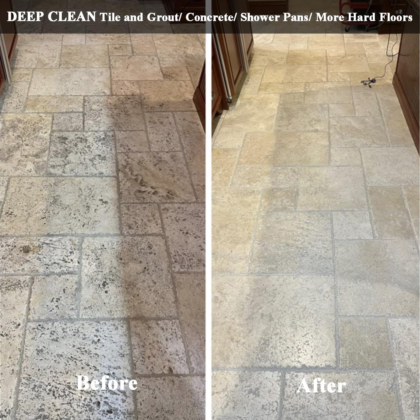 Floor Scrubber Machine - Commercial, Featuring Brushes and Pads - Heavy Duty Floor Buffer Polisher and Cleaner, Deep Cleaning Tile and Grout, Hardwood