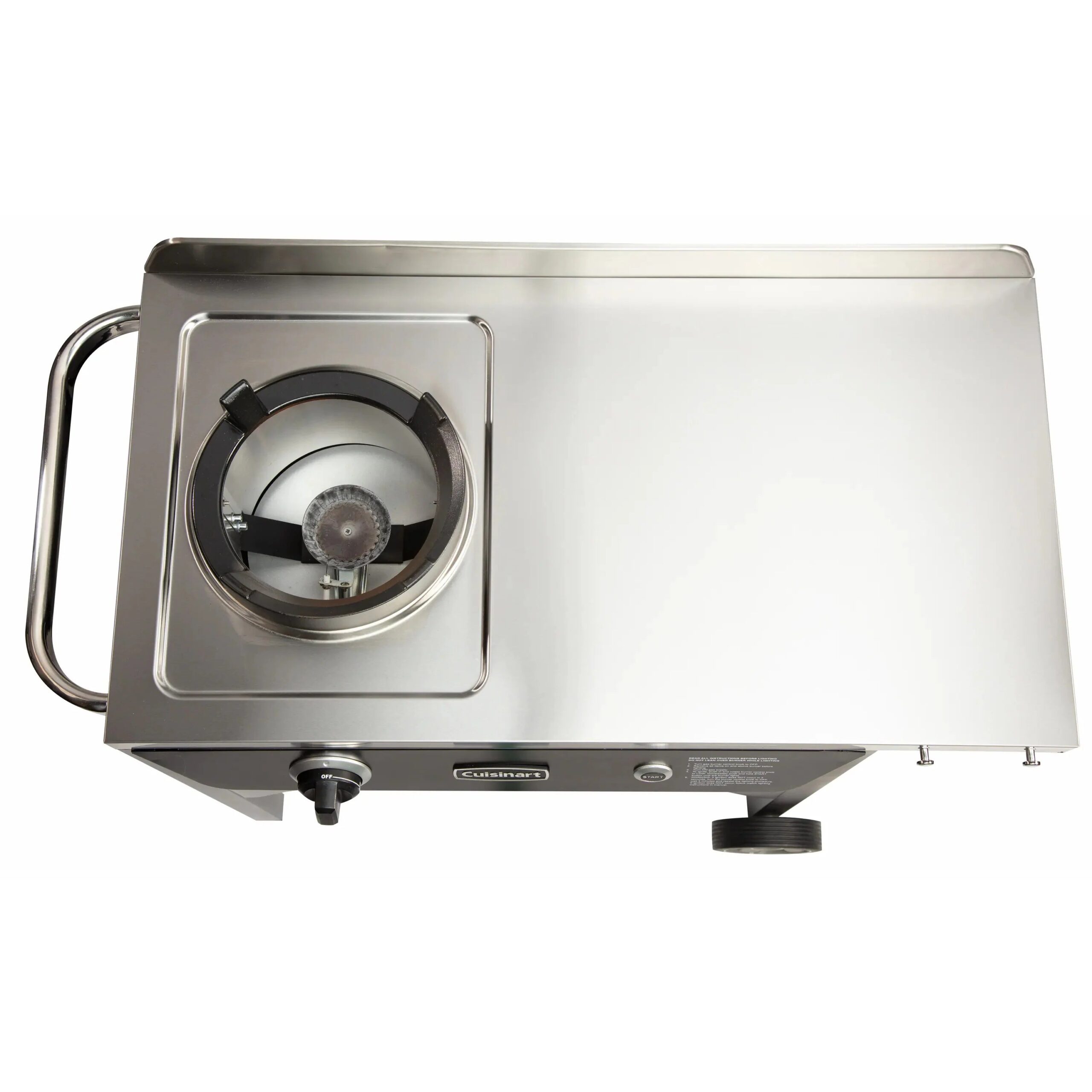 Outdoor Wok Station, Featuring 50, 000 BTU Propane Outdoor Wok Burner W Prep Table, 14 Carbon Steel Wok for Stir Fry, Searing, BBQ Black