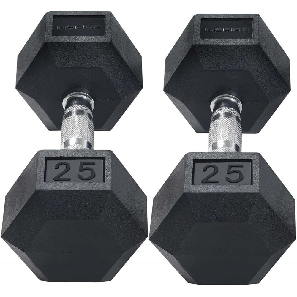 Fitness 210 lb. (5-30 lb.) guma Dumbbell zestaw z 6 para Vertical regal