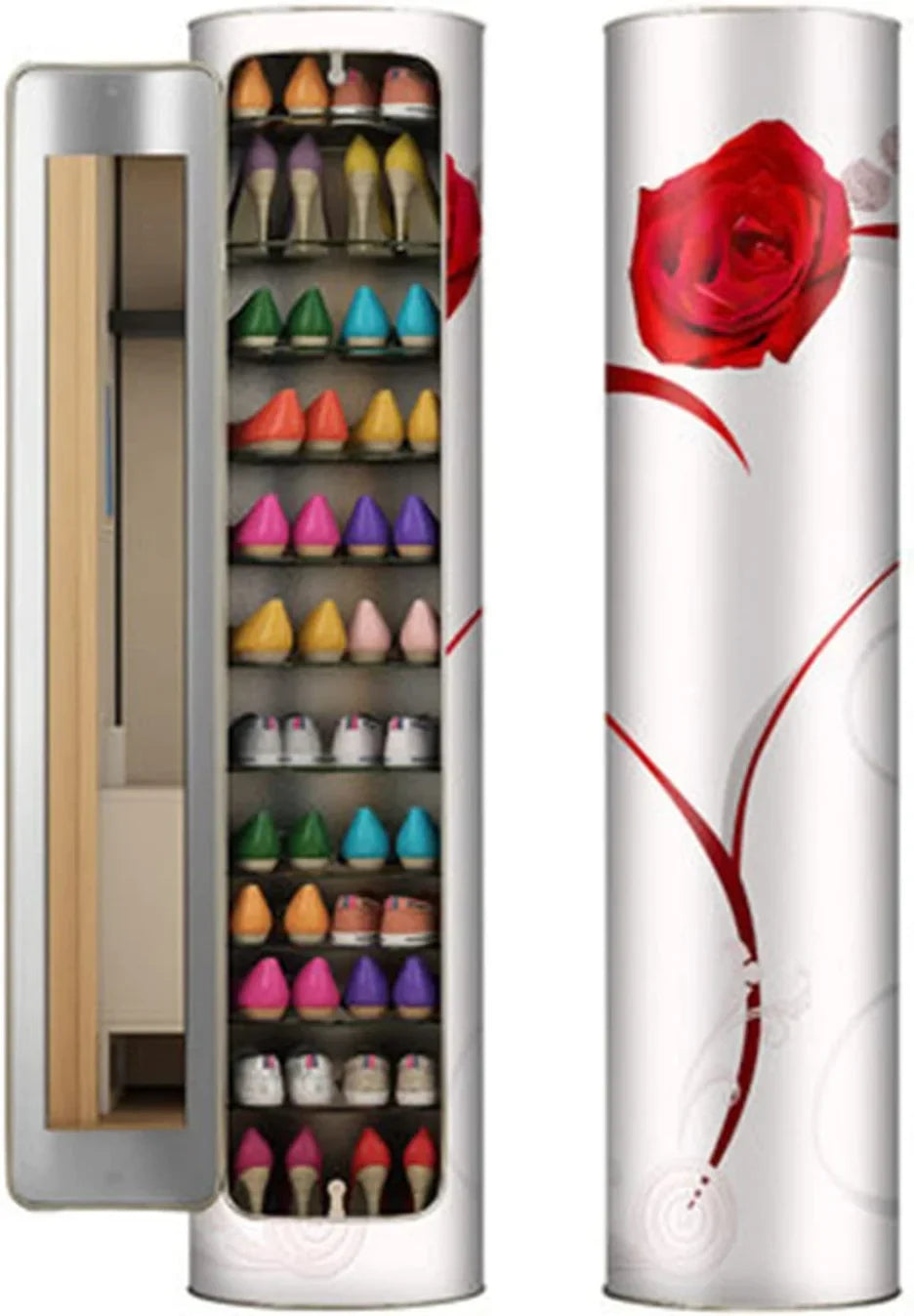Large-capacity Multi-layer Rotating Disinfection Shoe szafka z Mirror + Deodorizer