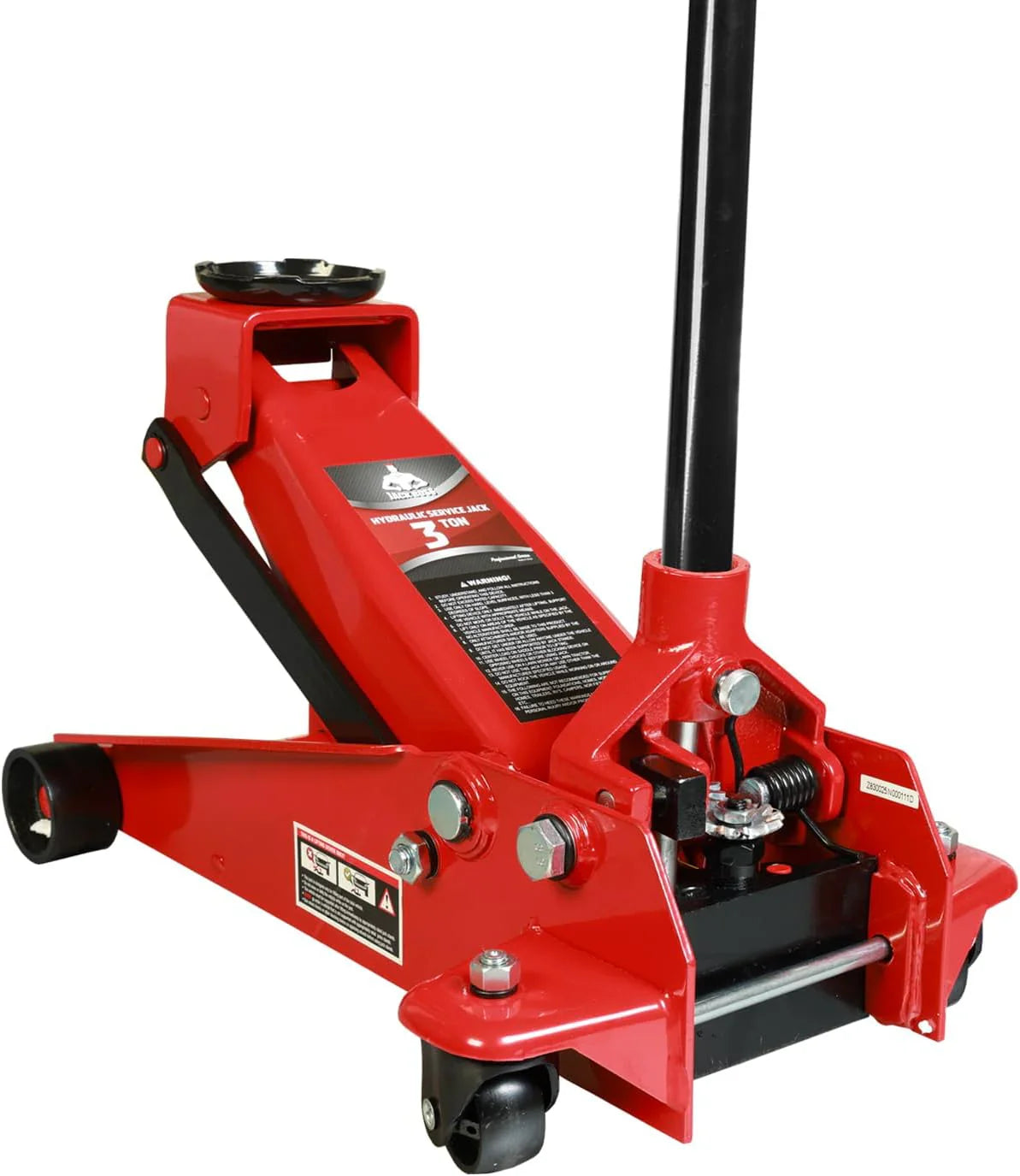 3 Ton Low Profile, Featuring Aluminum and Steel Racing Floor Jack with Dual Pistons Quick Lift Pump for Sport Utility Vehicle, Lifting Range 3-15/16-inch Min to