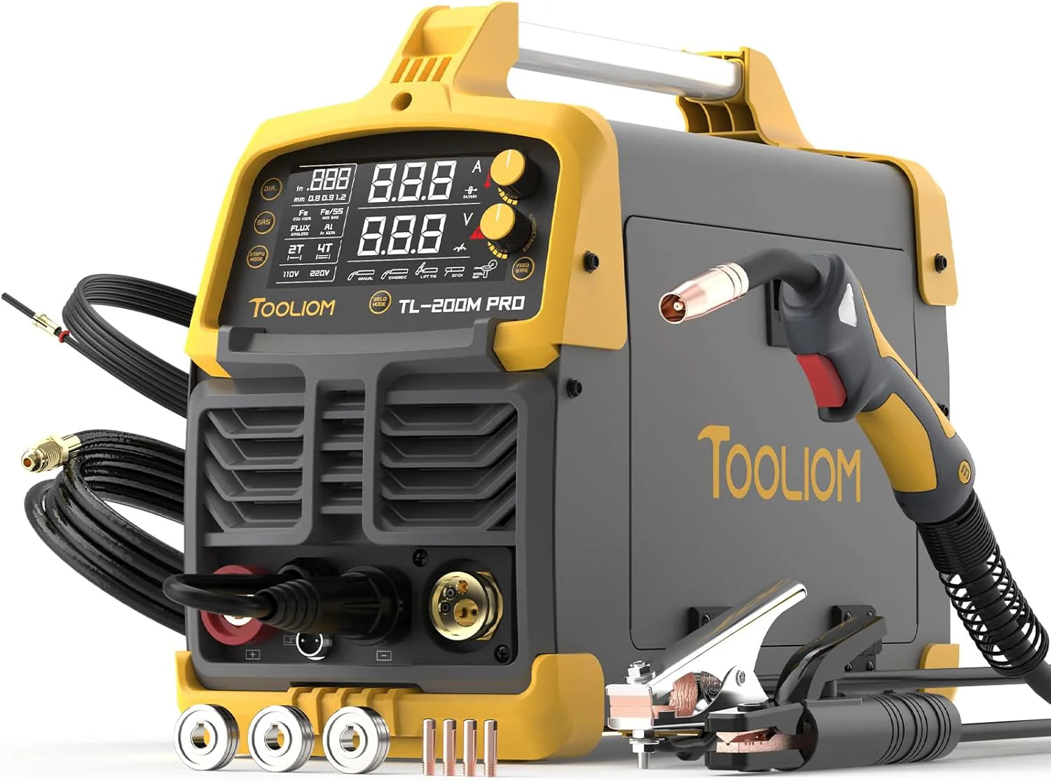 MIG Welding Machine - Aluminum Alloy - Featuring Pulse Function, Output Power 250A, Voltage 110V/220V, Supports Dual Voltage Mode, A Multi-functional