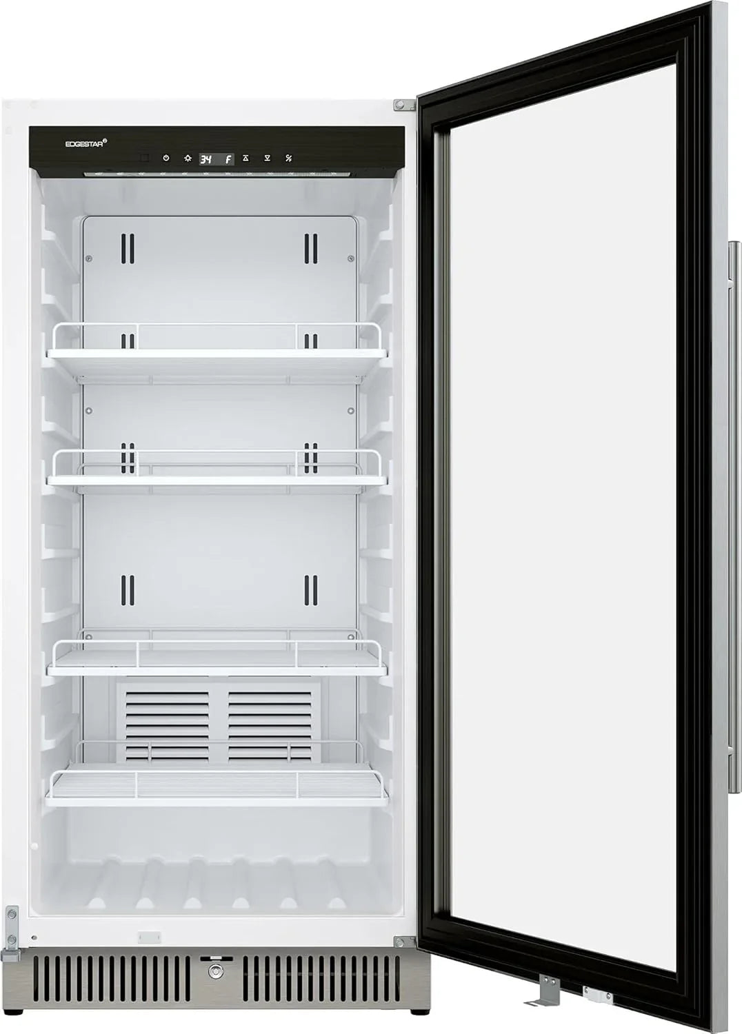VBM101 22-inch Wide 10.1 Cu. Ft. Commercial Beverage Merchandiser Stainless Steel, Featuring Temp Alarm, Reversible Door