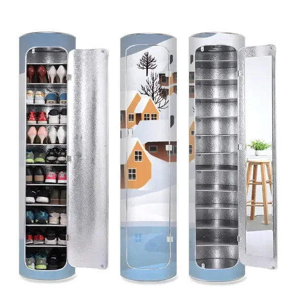 Large-capacity Multi-layer Rotating Disinfection Shoe szafka z Mirror + Deodorizer