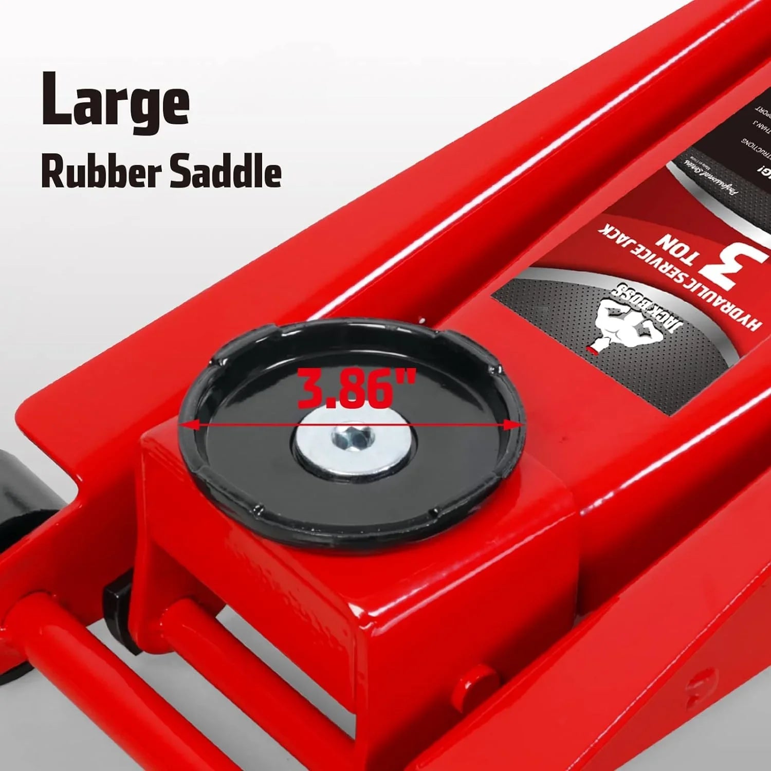 3 Ton Low Profile, Featuring Aluminum and Steel Racing Floor Jack with Dual Pistons Quick Lift Pump for Sport Utility Vehicle, Lifting Range 3-15/16-inch Min to