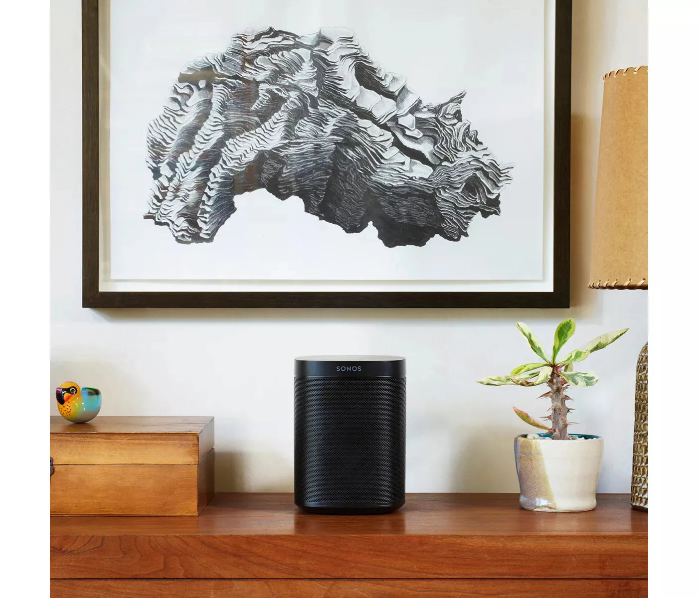 Głośnik, One Gen 2 Voice-controlled bezprzewodowy smart z i Assistant, czarny/biały