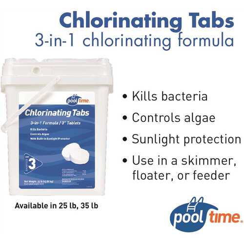 Basen Time 21827P 35 lb. Chlorinating Tablets