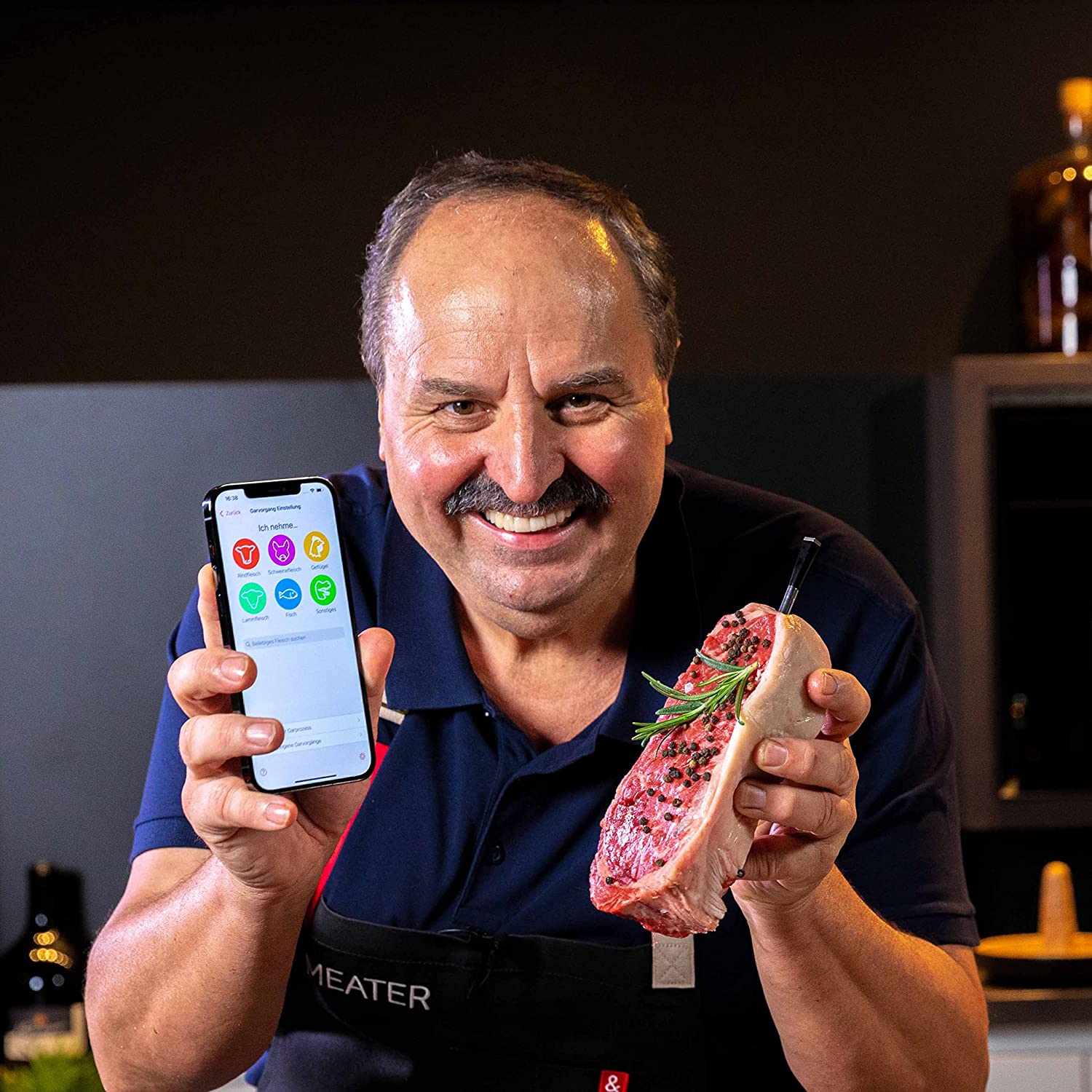 Plus, Featuring Smart Meat Thermometer with Bluetooth, 165ft Wireless Range, For the Oven, Grill, Kitchen, BBQ, Smoker, Rotisserie