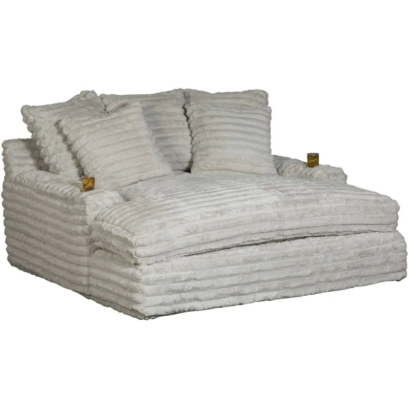 Chaise Lounge z podwójny Cupholders i ładowanie Ports
