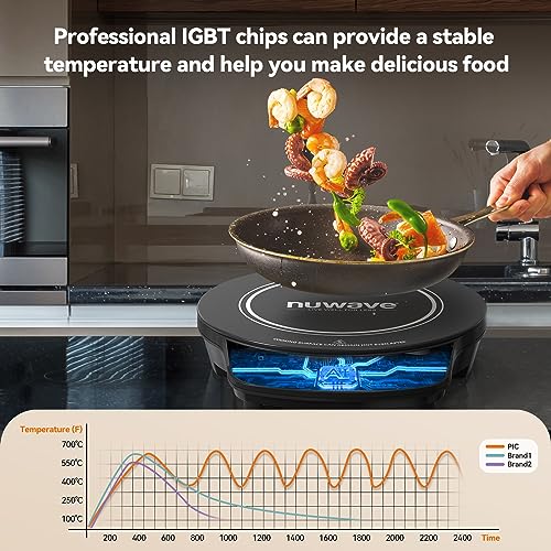Złoty Precision Induction Cooktop z Powerful z duży 8 Heating Coil