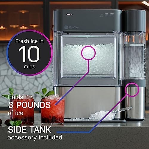 Tank - Opal 2.0 XL with 1 Gallon - Chewable Crunchable Countertop Nugget Ice Maker, Scoop Included, 38 Lbs in 24 Hours, Pellet Ice Machine