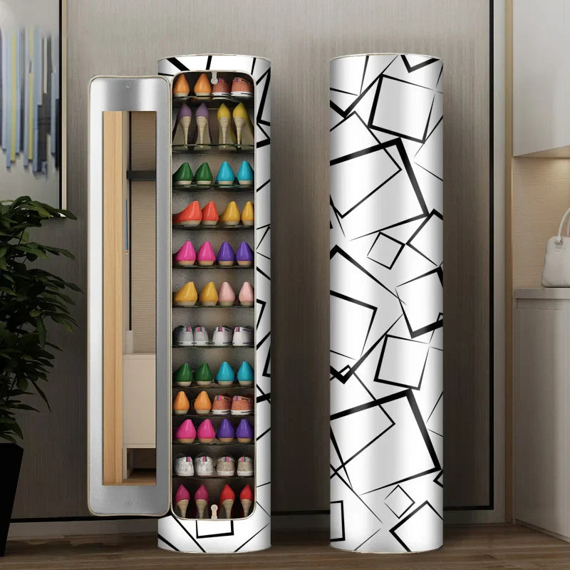 Large-capacity Multi-layer Rotating Disinfection Shoe szafka z Mirror + Deodorizer