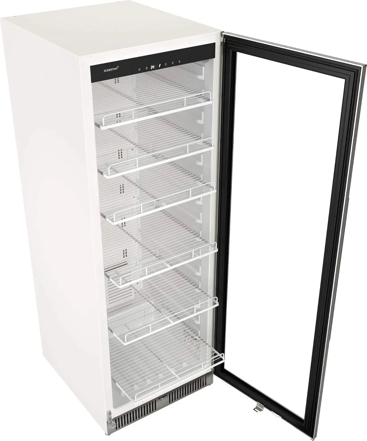 VBM101 22-inch Wide 10.1 Cu. Ft. Commercial Beverage Merchandiser Stainless Steel, Featuring Temp Alarm, Reversible Door