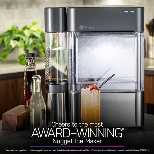 Tank - Opal 2.0 XL with 1 Gallon - Chewable Crunchable Countertop Nugget Ice Maker, Scoop Included, 38 Lbs in 24 Hours, Pellet Ice Machine