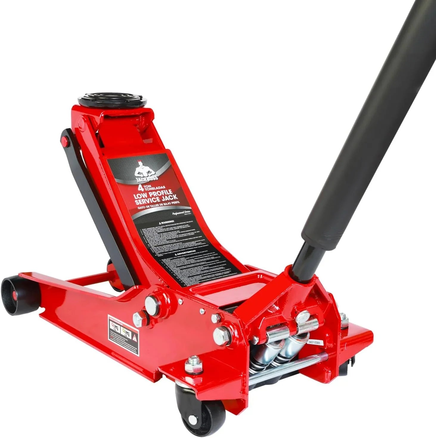 3 Ton Low Profile, Featuring Aluminum and Steel Racing Floor Jack with Dual Pistons Quick Lift Pump for Sport Utility Vehicle, Lifting Range 3-15/16-inch Min to